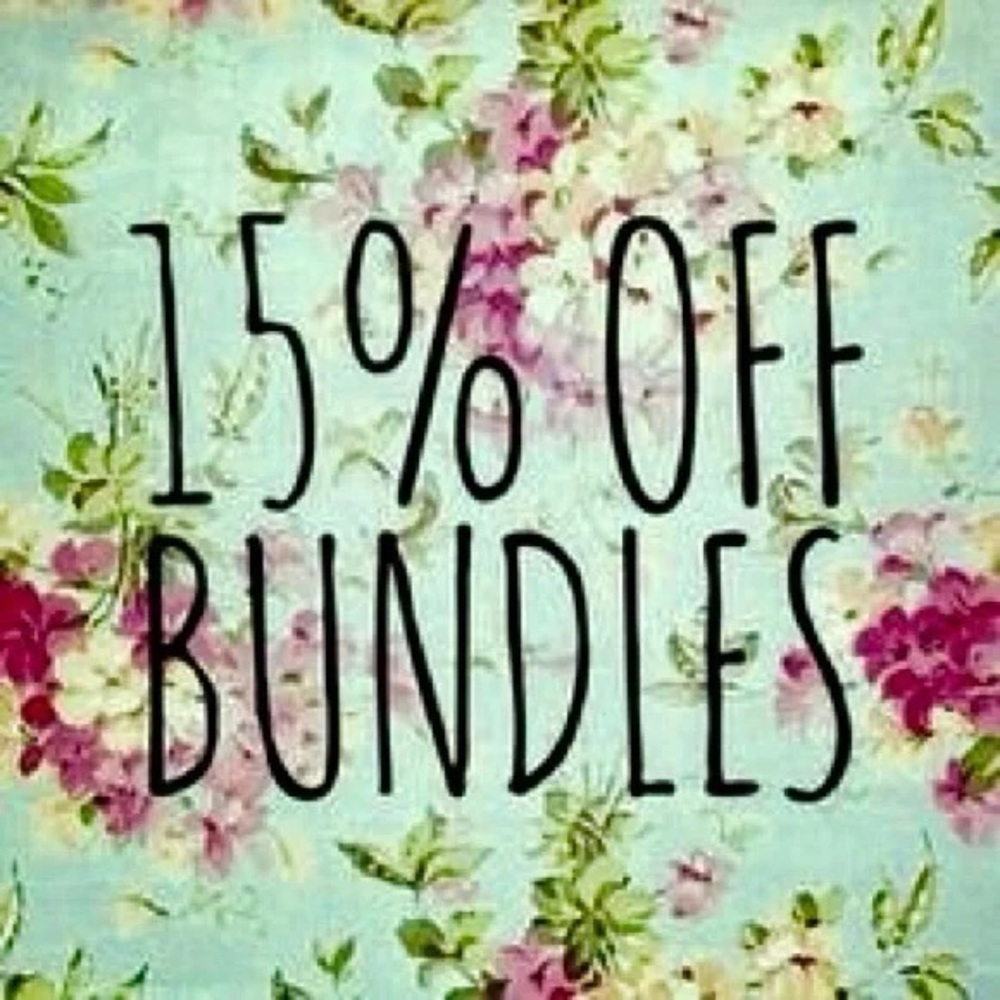 Bundle and save 15% and combined shipping
